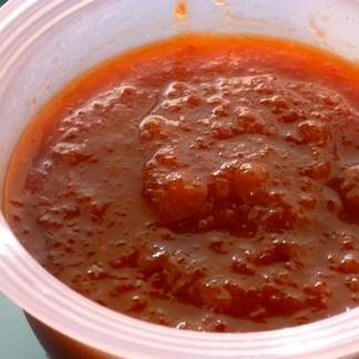 Chutney de poivron, tartelettes au chèvre et au chutney