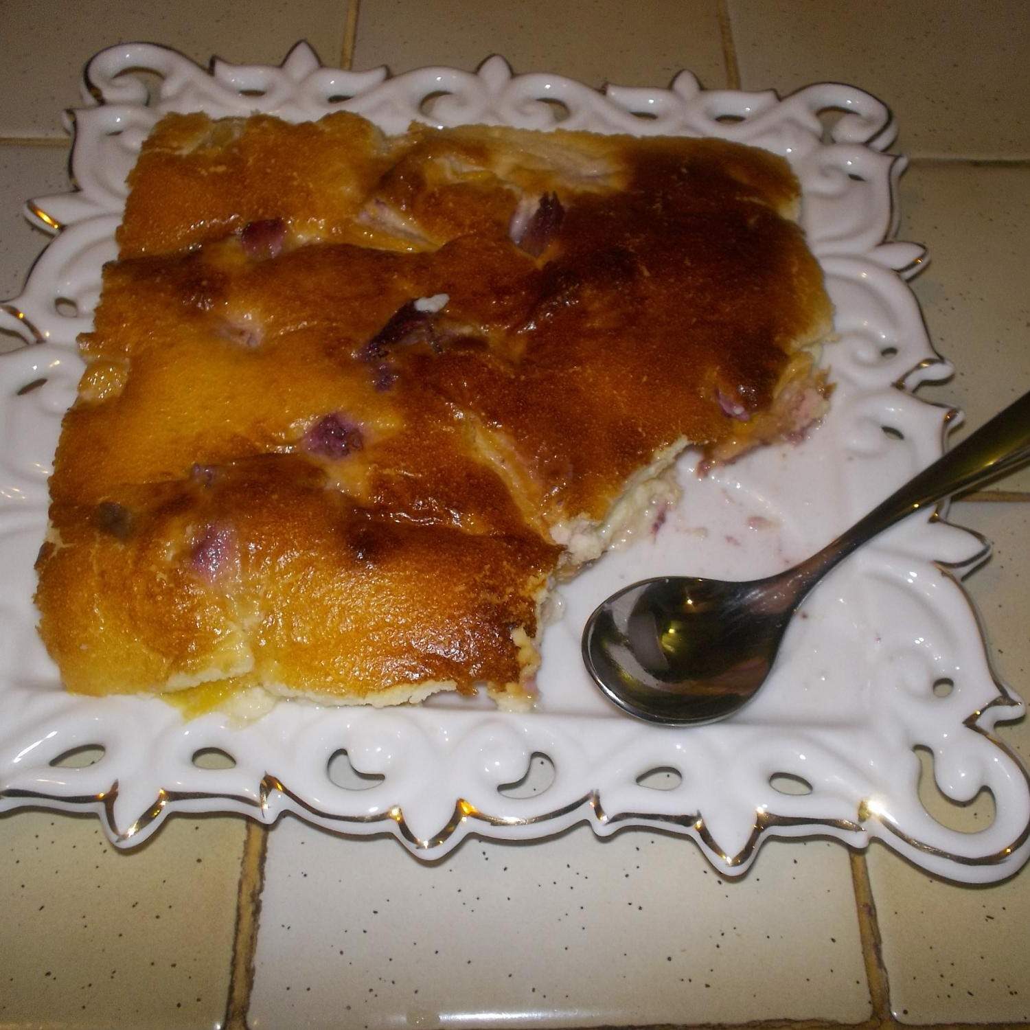 Clafoutis allégé aux pêches