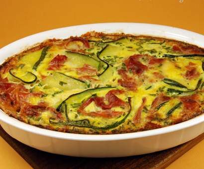 Clafoutis aux courgettes et tomates