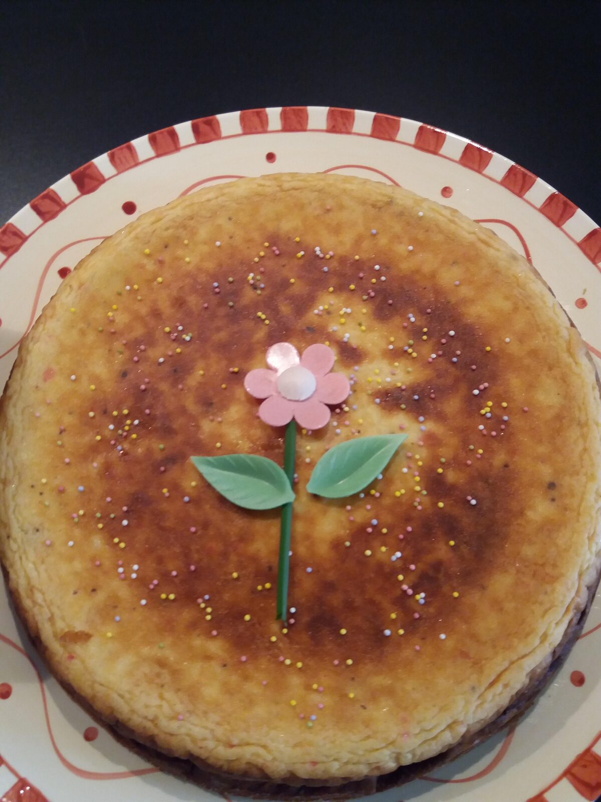 Clafoutis aux fruits au sirop mixés