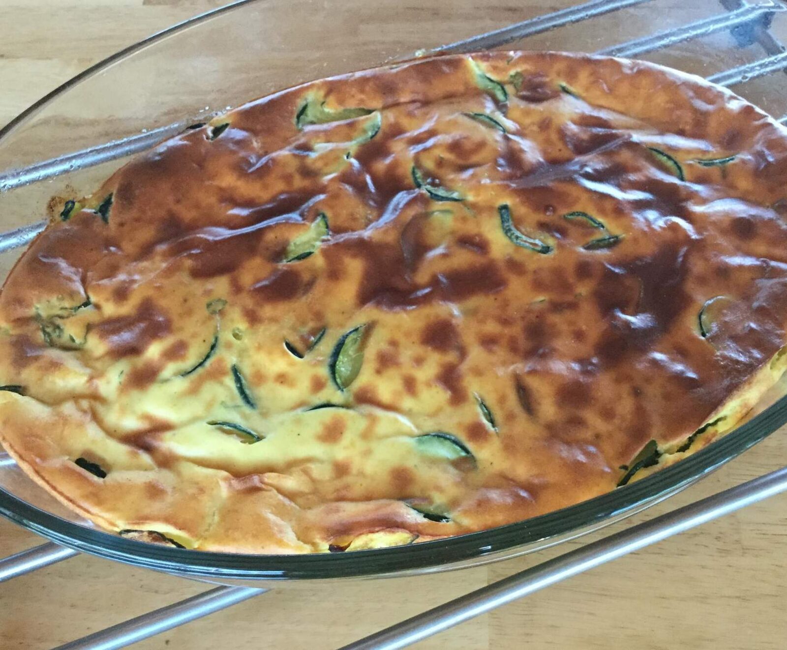 CLAFOUTIS COURGETTES RICOTTA CURRY