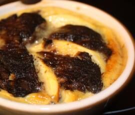 Clafoutis de boudin aux pommes