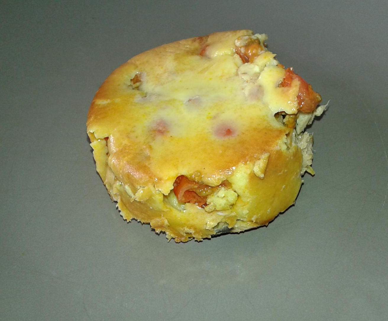 Clafoutis individuel Tomates Cerises, thon et curry