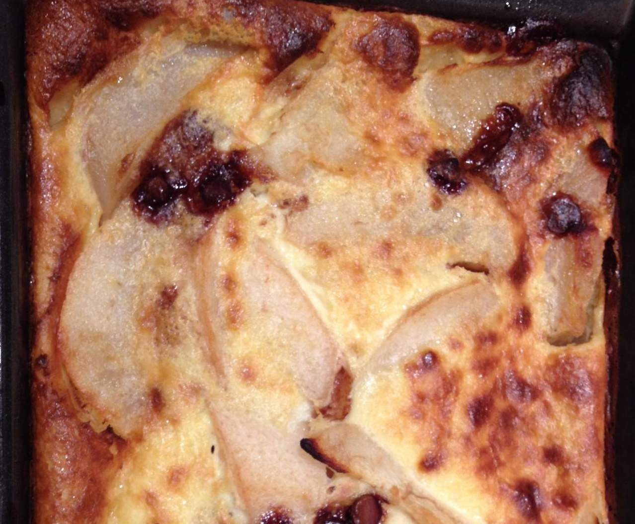 clafoutis poires / choco