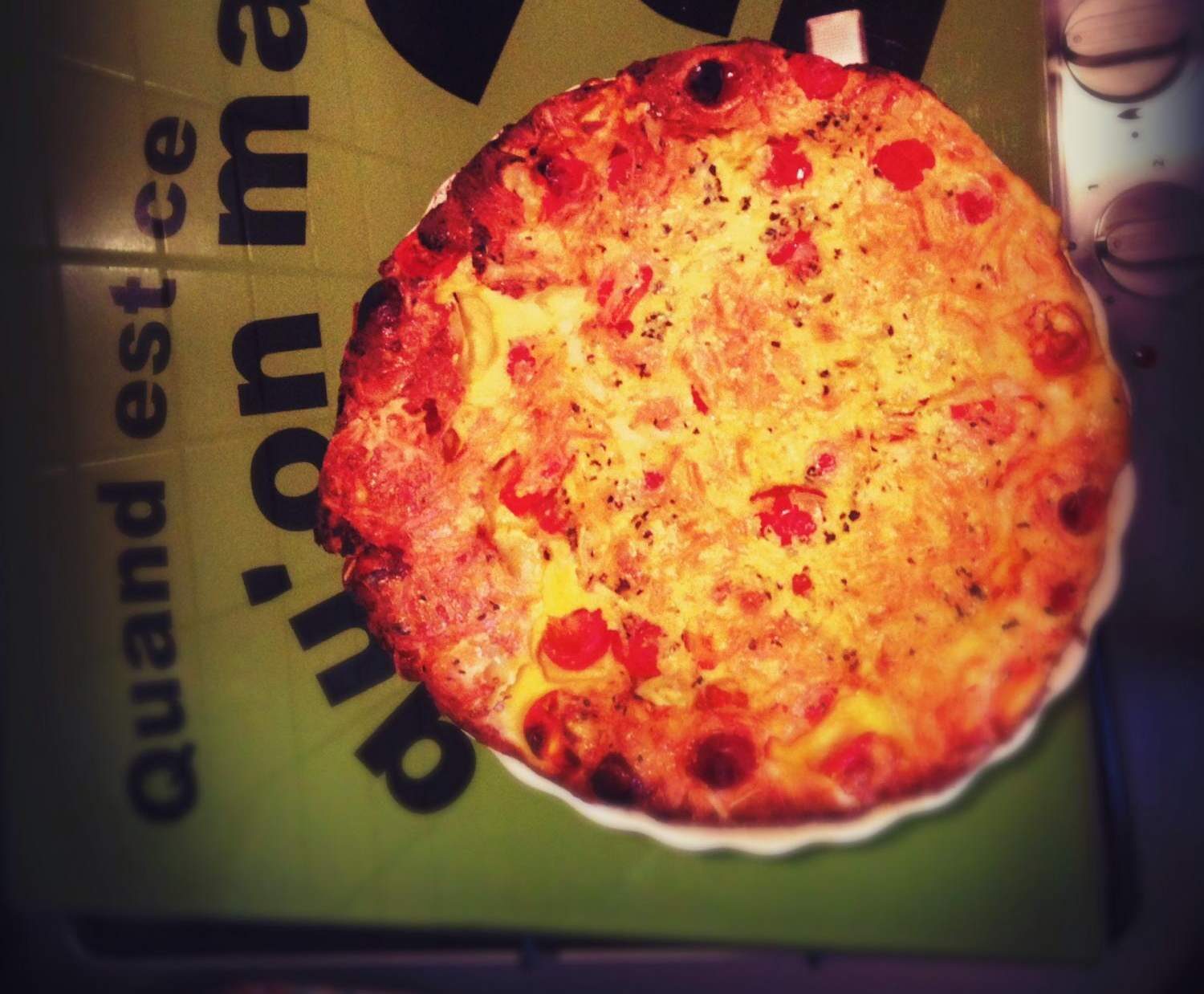 Clafoutis tomate chèvre