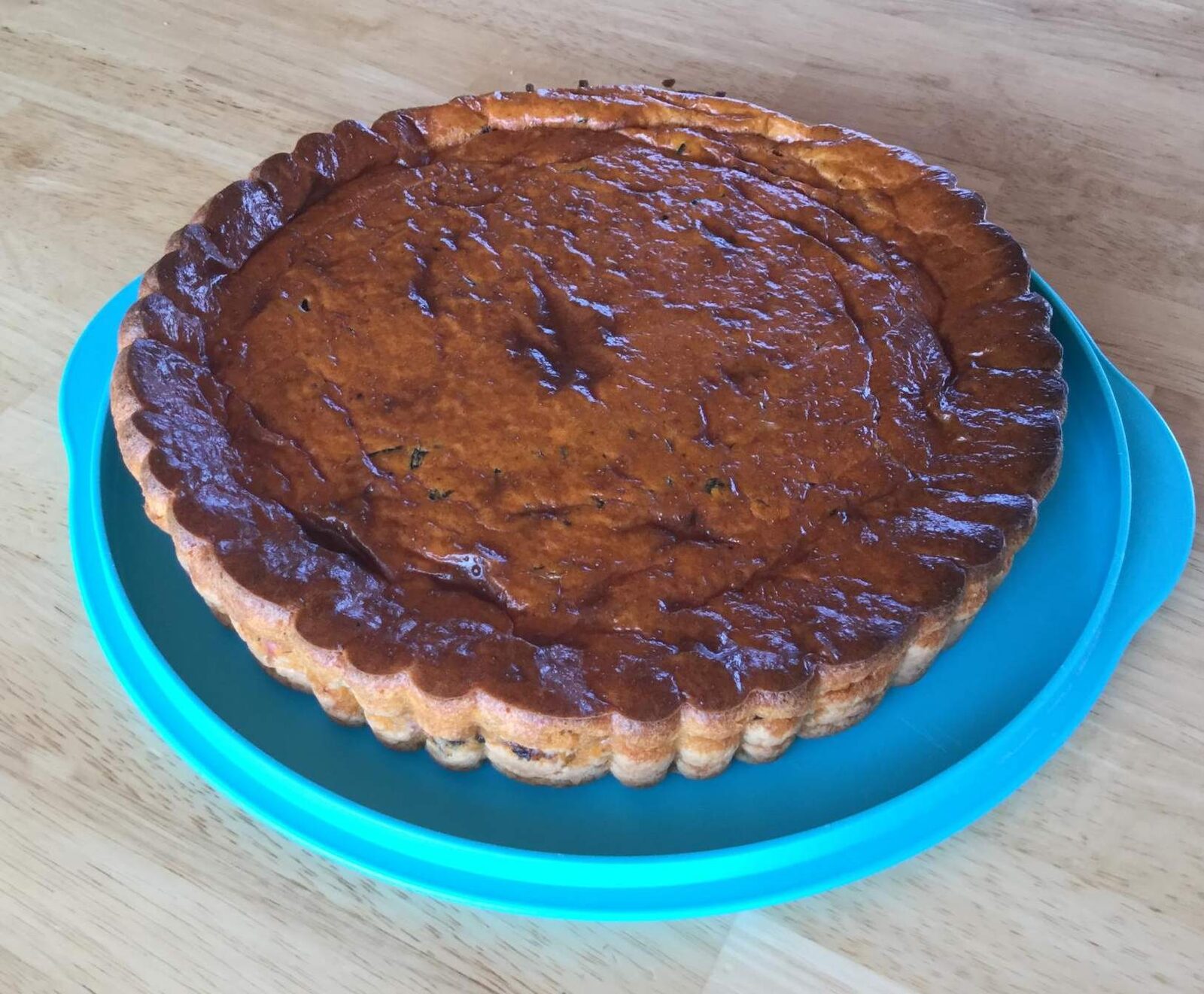 CLAFOUTIS TOMATES FETA OLIVES