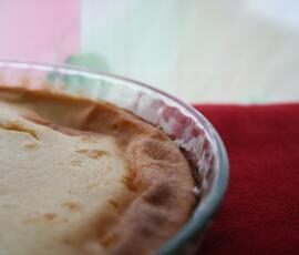 Clafoutis vanillé au Yaourt à boire (sans gluten)