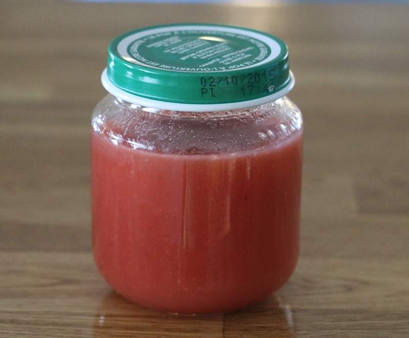 Compote bébé fraises-pommes