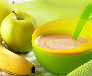 Compote de Pommes, Poires ou Bananes