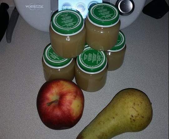 Compote pomme poire pour bébé