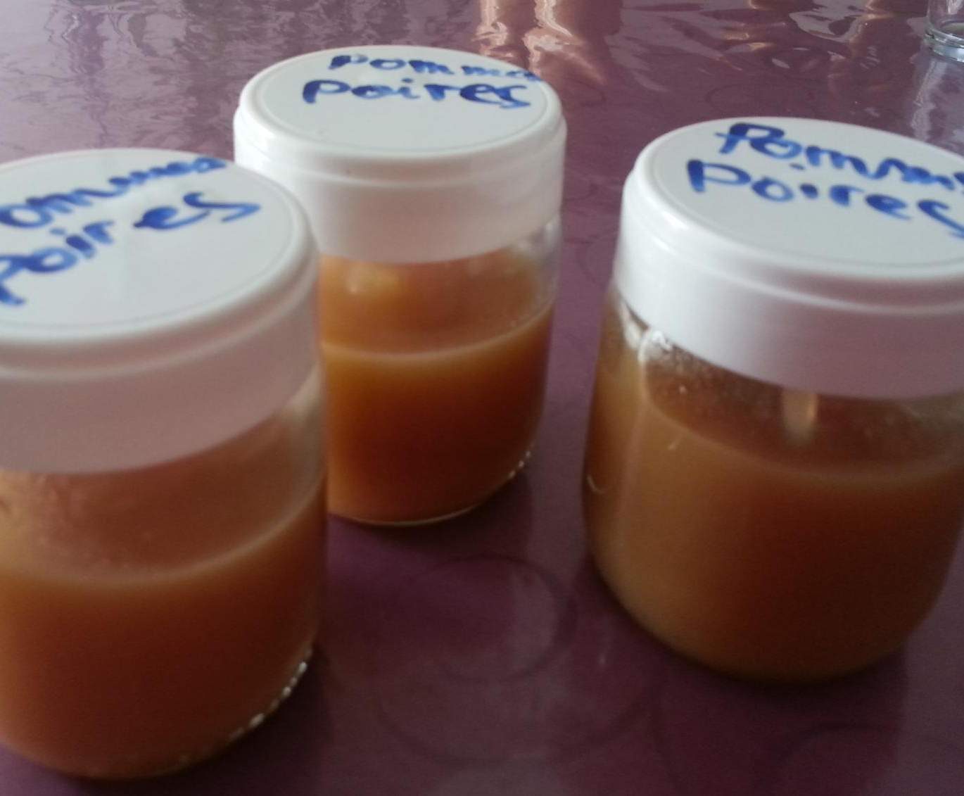 Compote Pommes/Poires ou Pêches