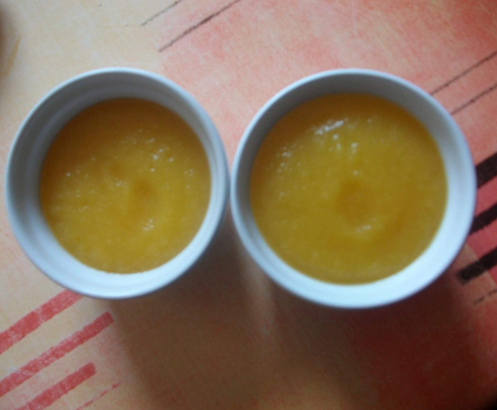 Compotes pommes peches