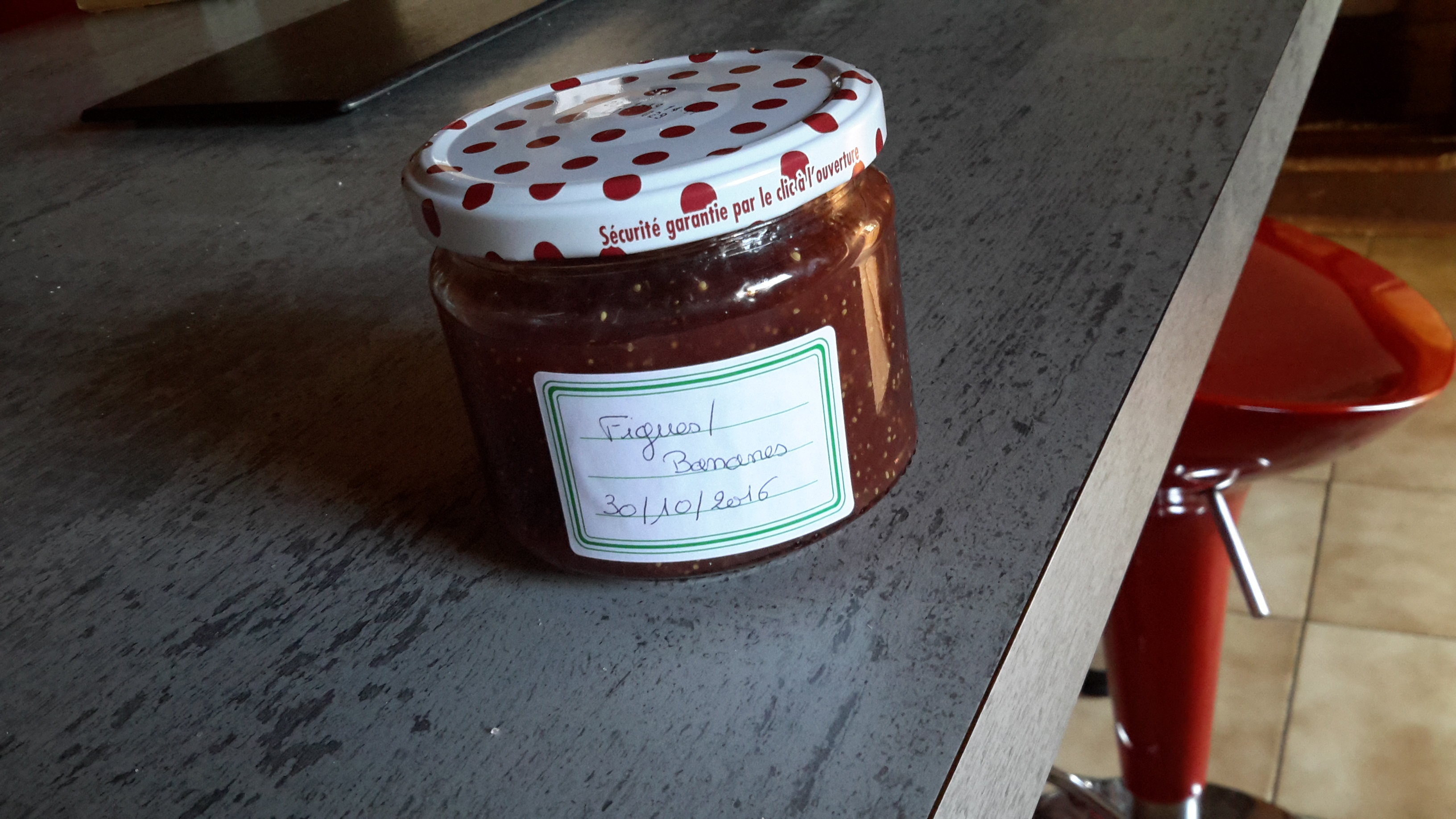 Confiture bananes figues