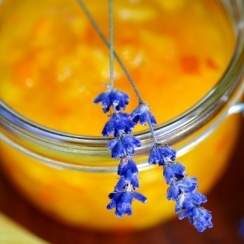 Confiture d'abricots à la lavande