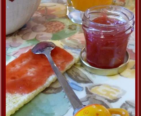 Confiture de Cerises-Rhubarbe Thermomix