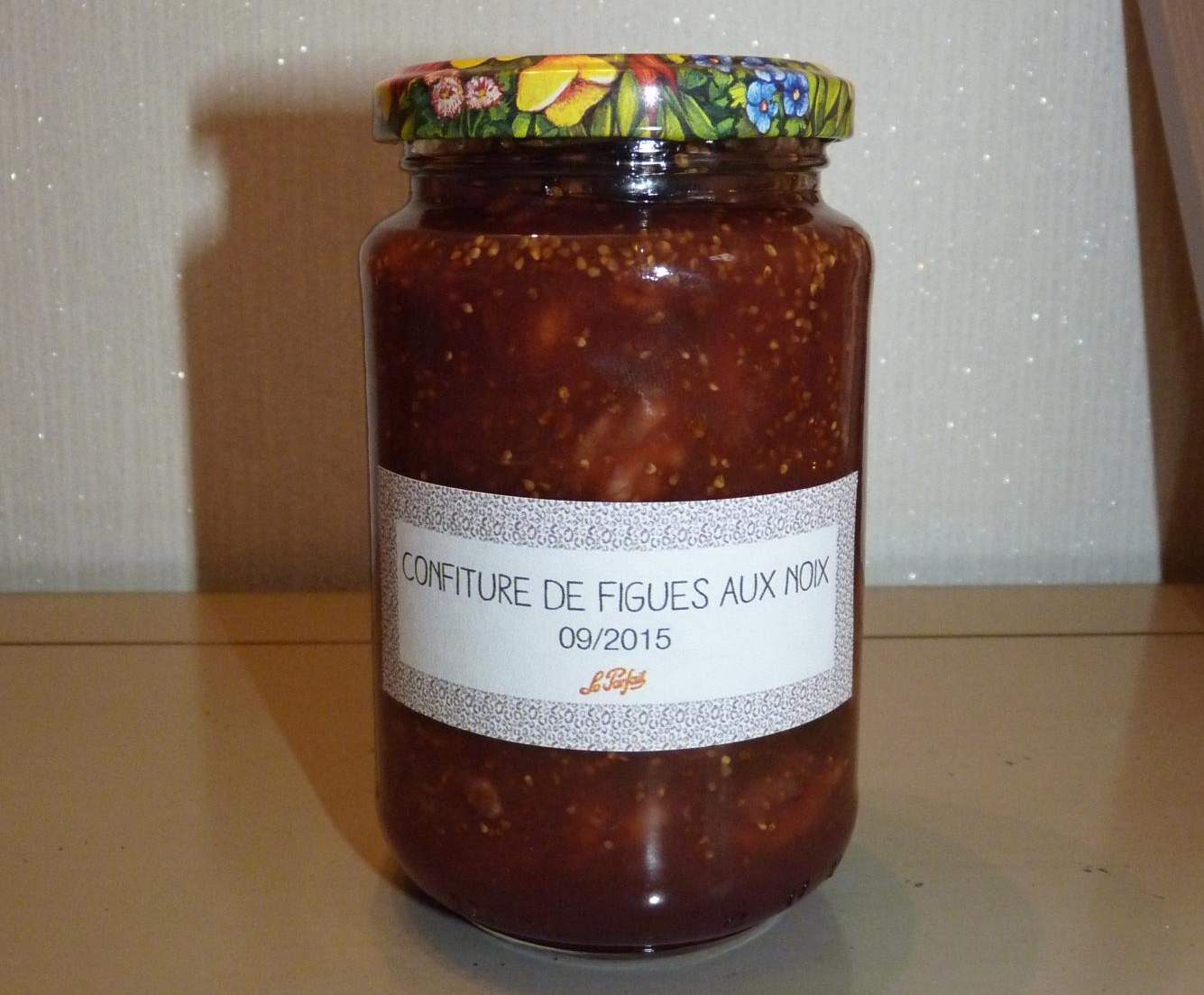 Confiture de figues aux noix