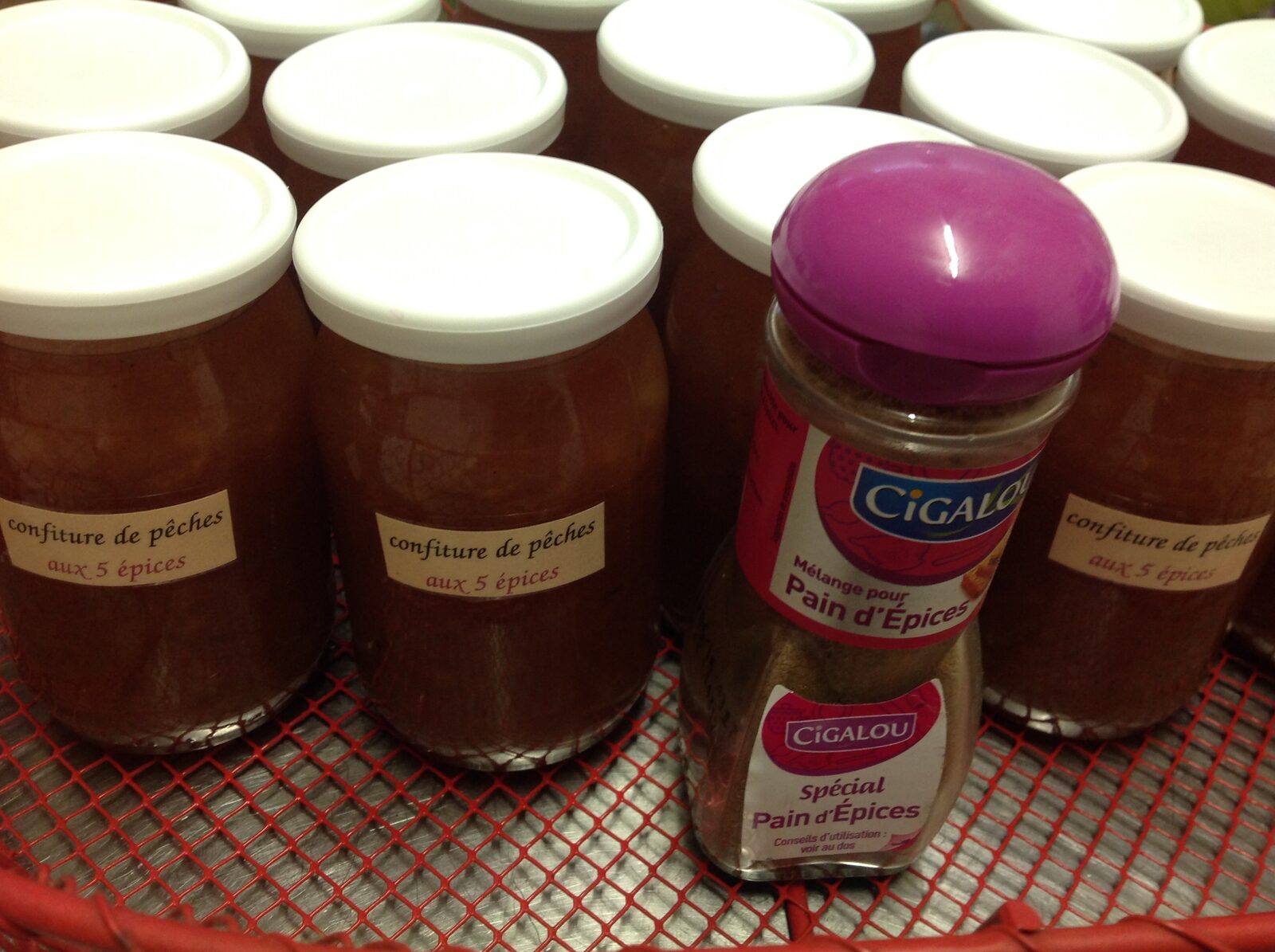 Confiture de pêches aux 5 épices