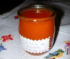 confiture de potimarron au lait de coco