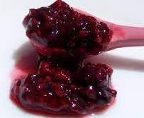 Confiture framboises, myrtilles, lychees, rose...