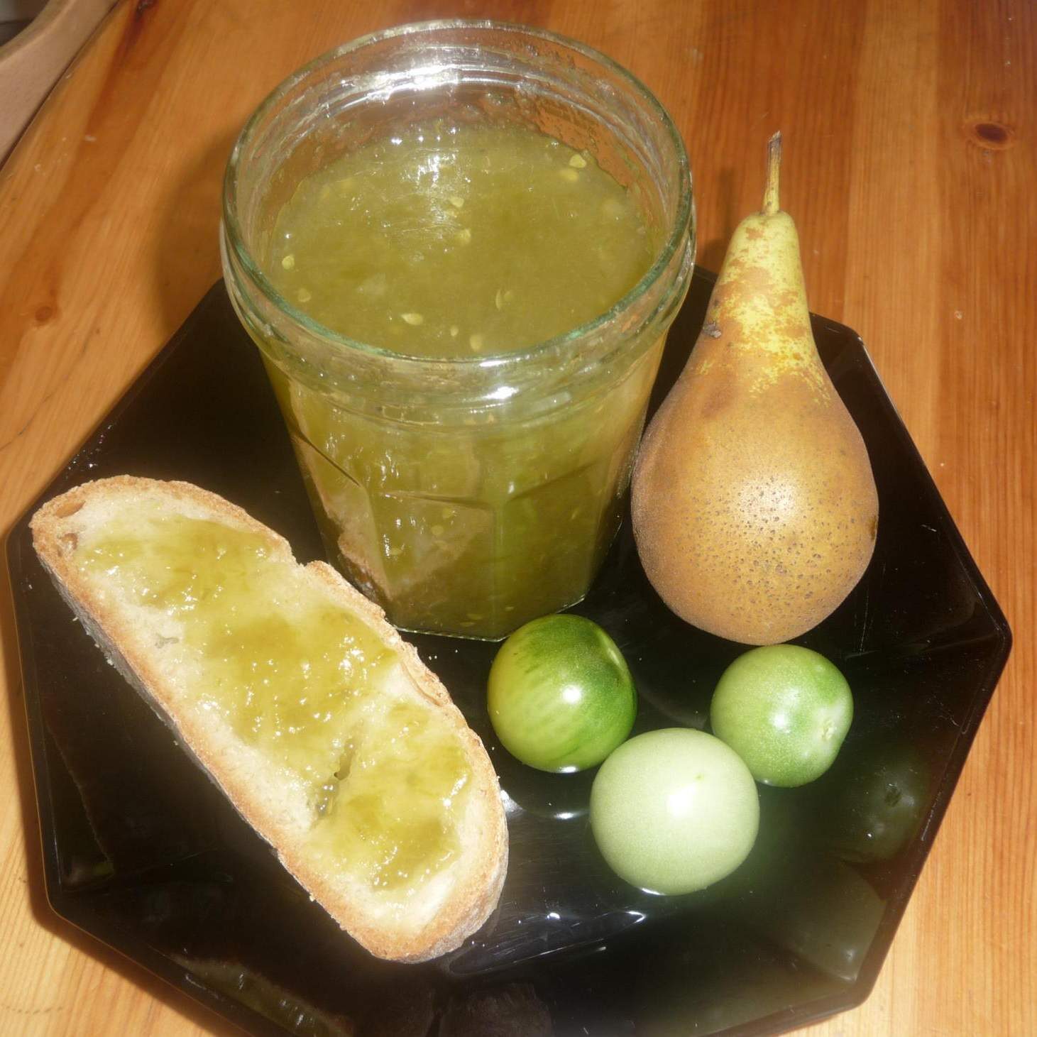 Confiture poires et tomates vertes