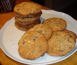 Cookies au chocolat blanc et cranberries