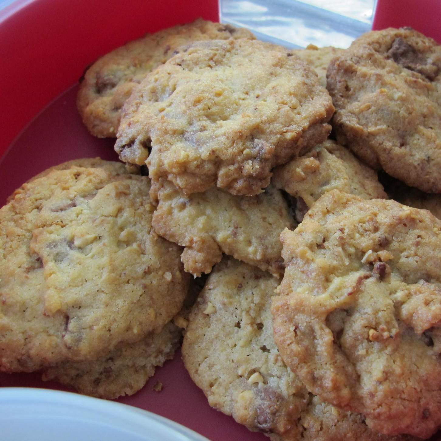 Cookies nougatine pralin et chocolat pralinoise