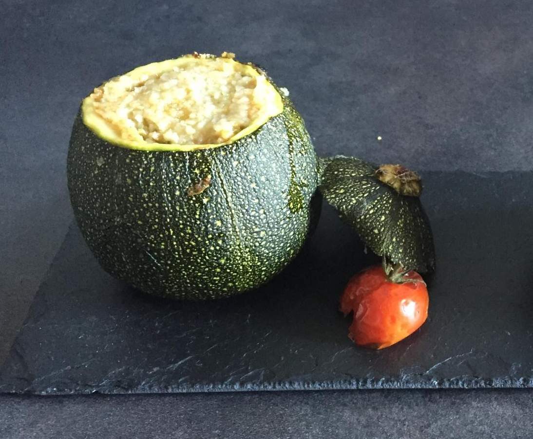 Courgettes Farcies, Curry, Raisins Blond