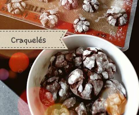 CRAQUELES AU CHOCOLAT ( CHOCOLATE CRINKLES)