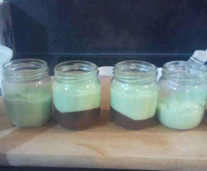 Crème dessert à la menthe