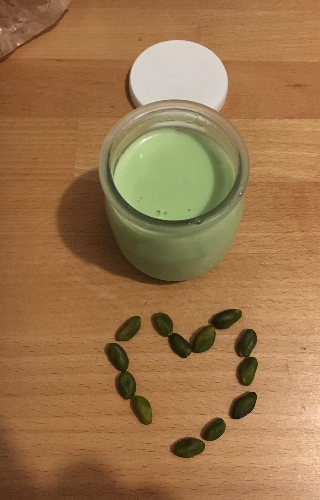 Creme dessert pistache (type danette)