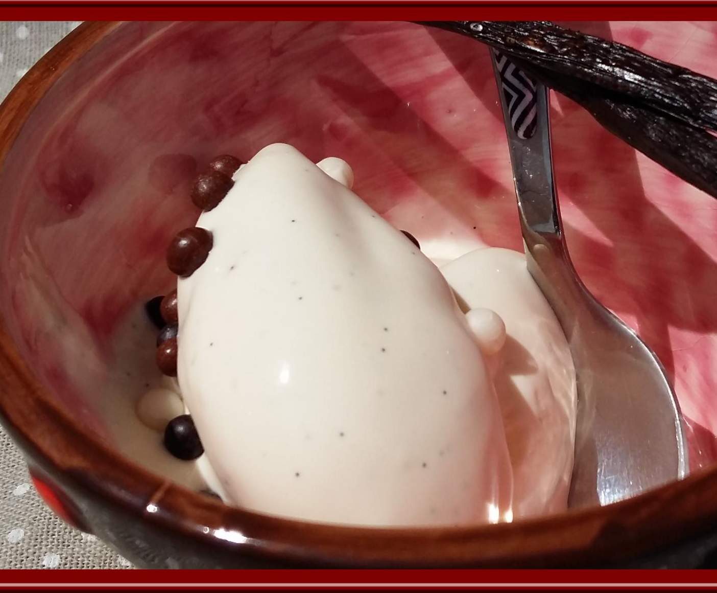 Crème glacée au mascarpone vanillé