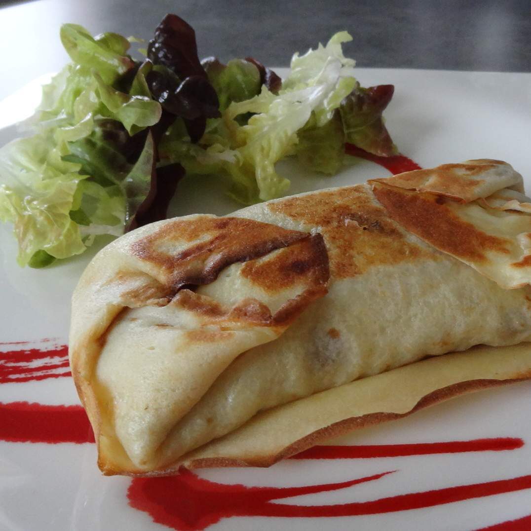 crèpes lardons champignons