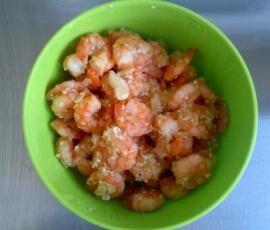 Crevettes au miel