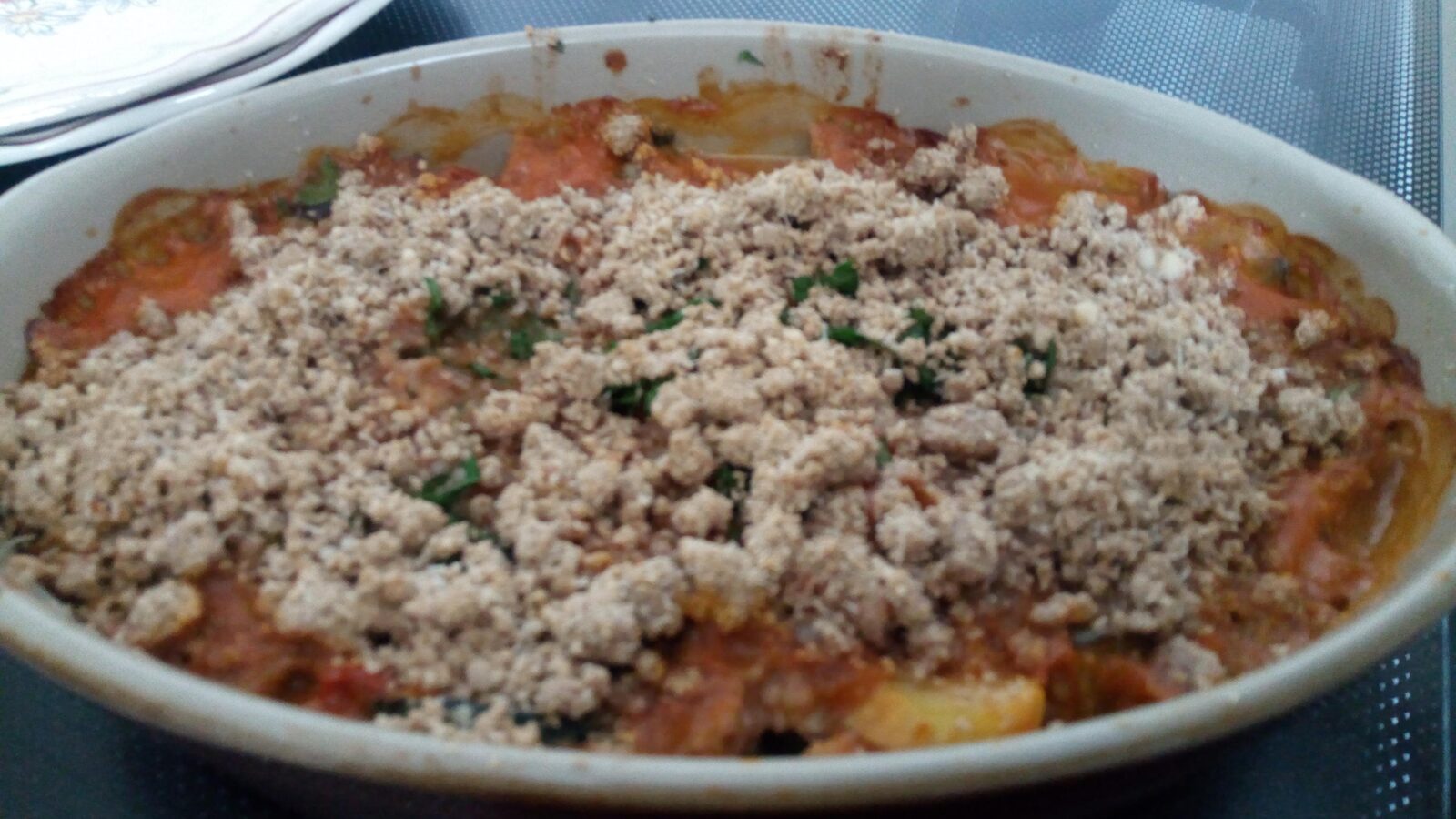 CRUMBLE AUX LÉGUMES D' ÉTÉ