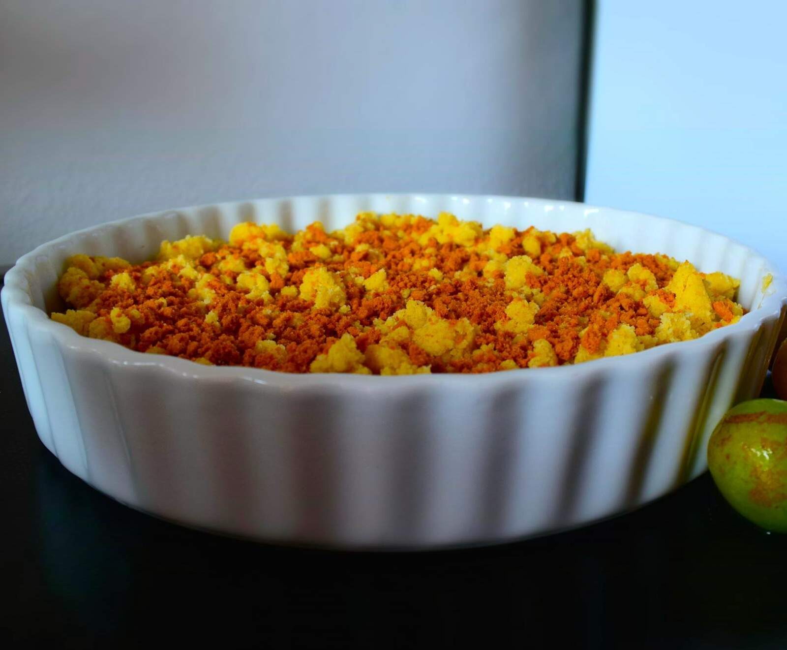 Crumble aux prunes et spéculos