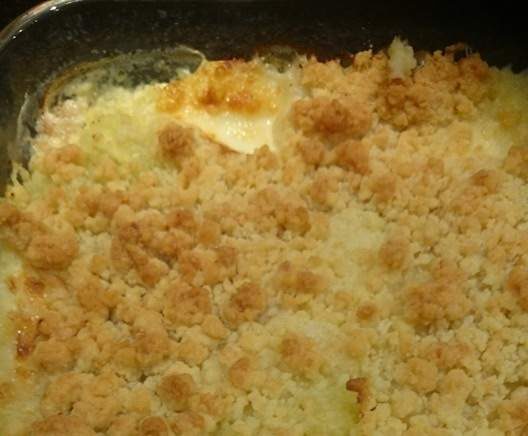 Crumble courgettes boursin