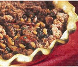 Crumble d'Agneau aux figues, aux abricots et aux pignons recette adaptée de cuisines et vins de France