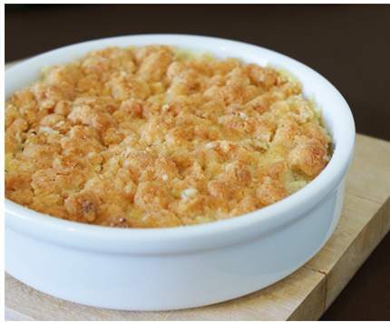 Crumble de courgette au poulet