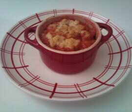 Crumble Fraise Rhubarbe