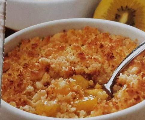 crumble pommes - kiwi à la noix de coco