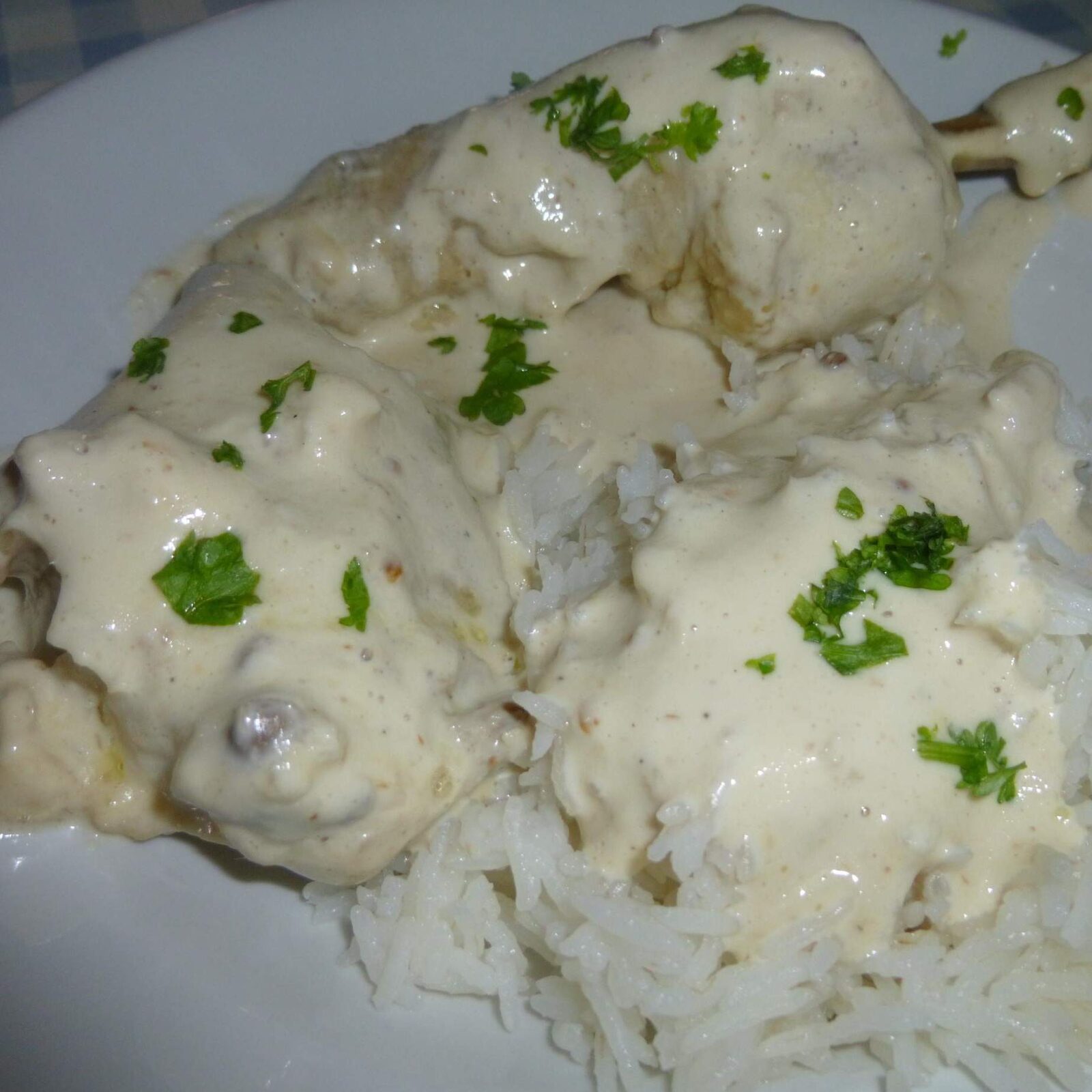 Cuisses de poulet crème asiatique