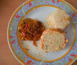 délice de saumon st jacques avec son riz et ses petits légumes