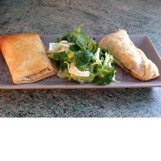 Duo de croustillants aux légumes frais