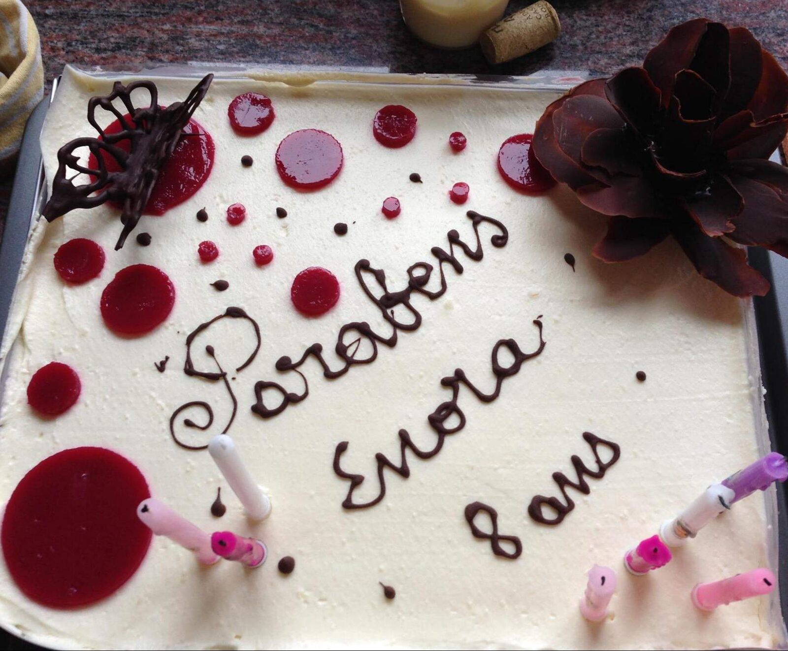 Duo de mousse fruit de la passion & poire et sa gelée de framboise