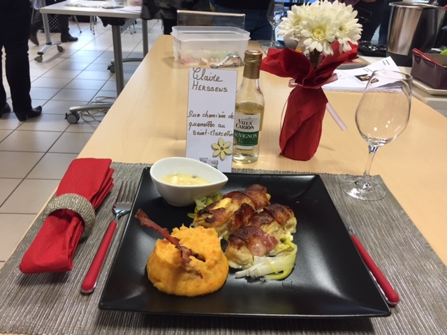 Duo de quenelles chemisé au coeur de St Marcelin