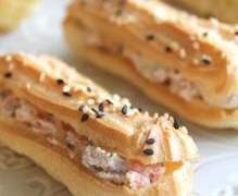 Eclair au saumon de Norvège et à la ricotta