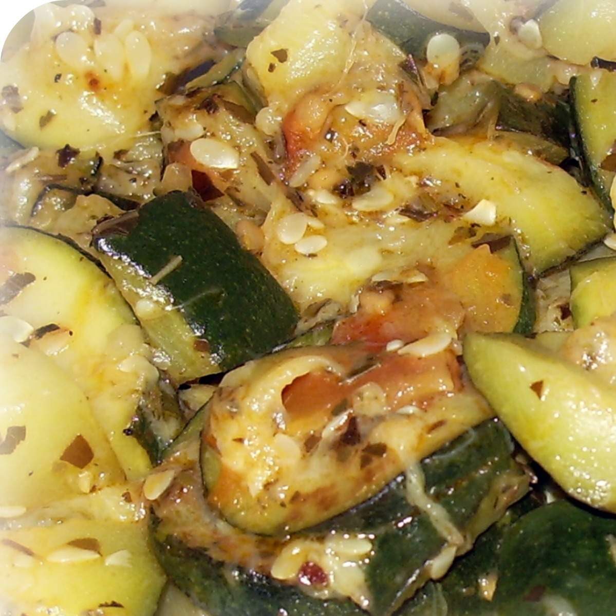 Emincé de courgettes au basilic