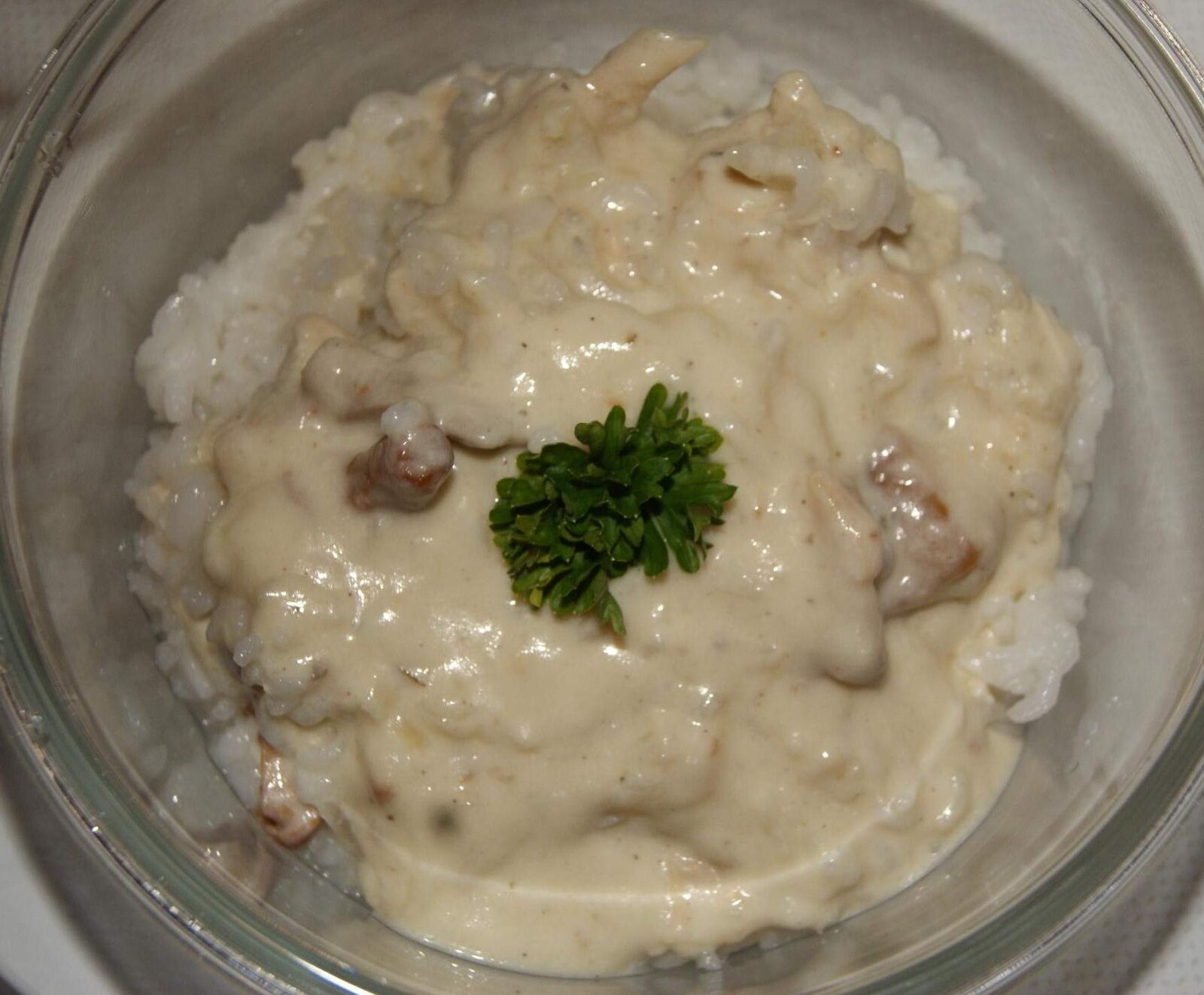 Émincés de Poulet à la crème.