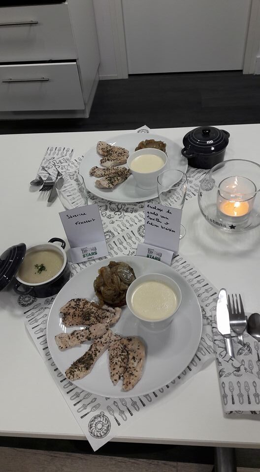 endives braisées et sa sauce maroille