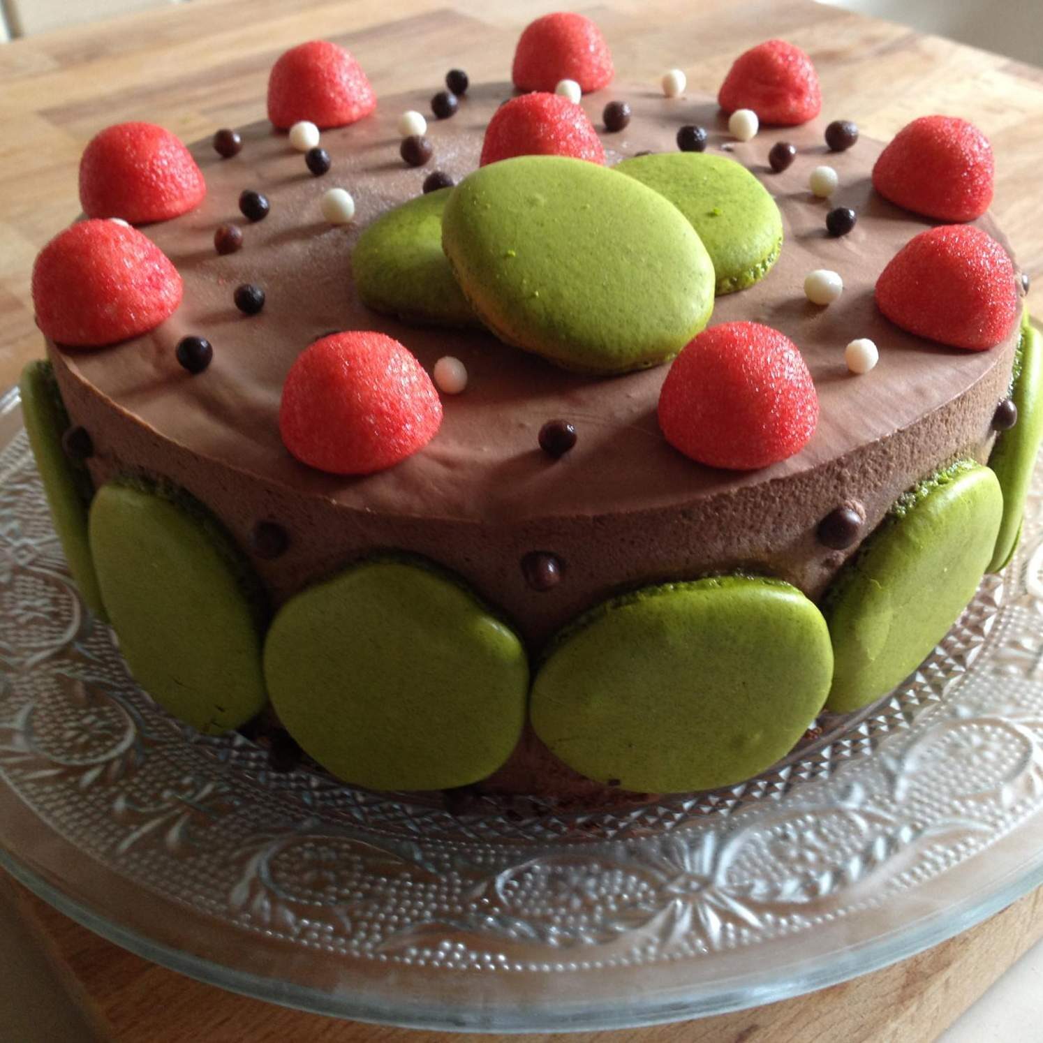 Entremet chocolat fraise